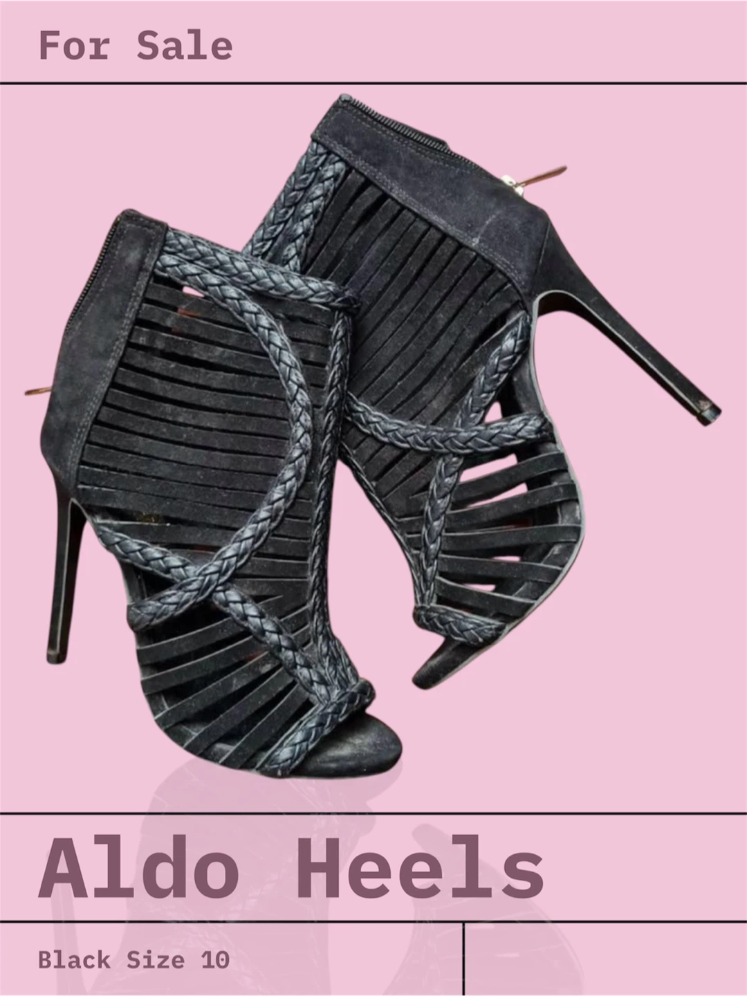 Aldo Black Heeles - Size 10