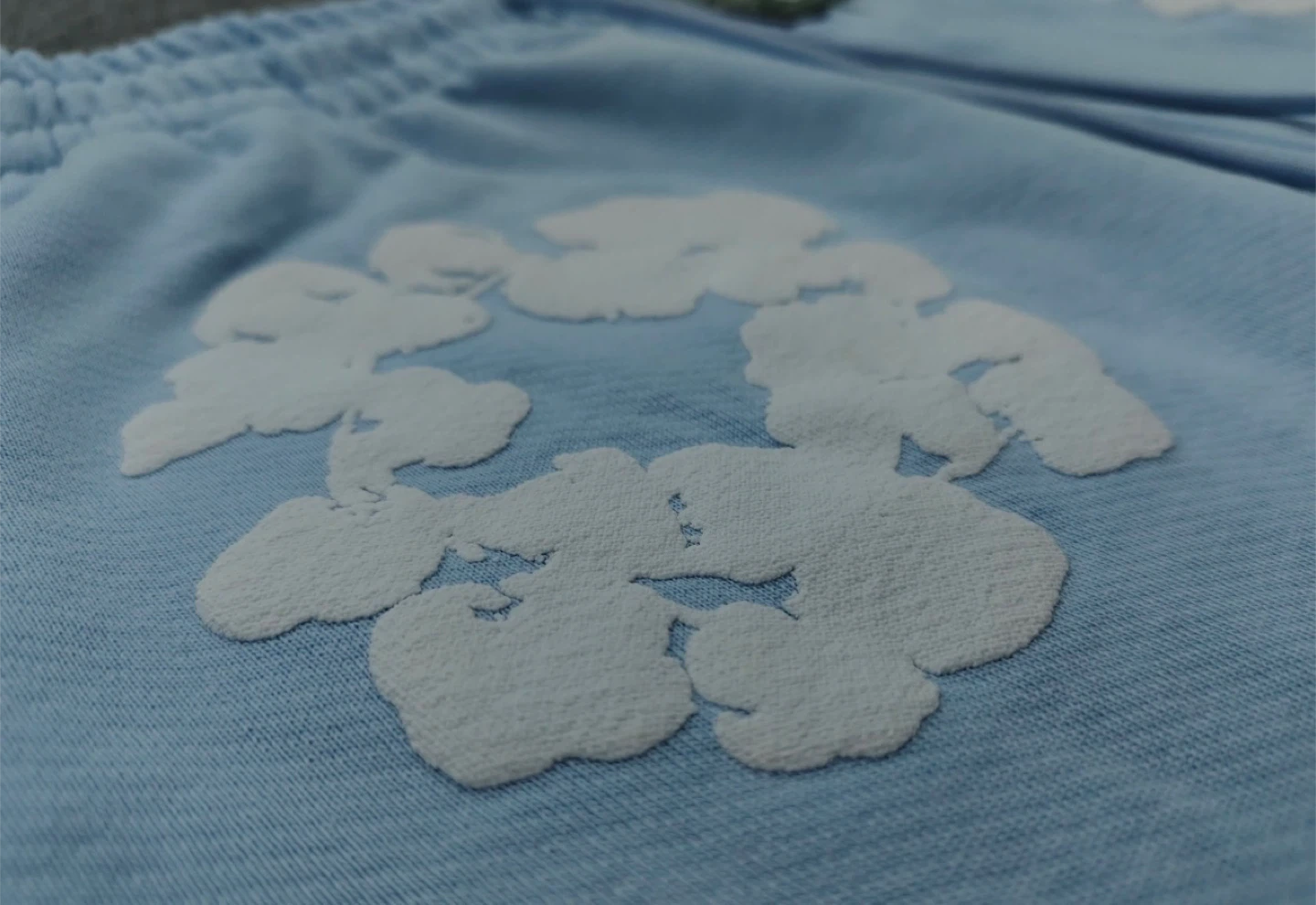 Denim Tears Cotton Wreath Sweatpants 'Light Blue' All Sizes - photo 2