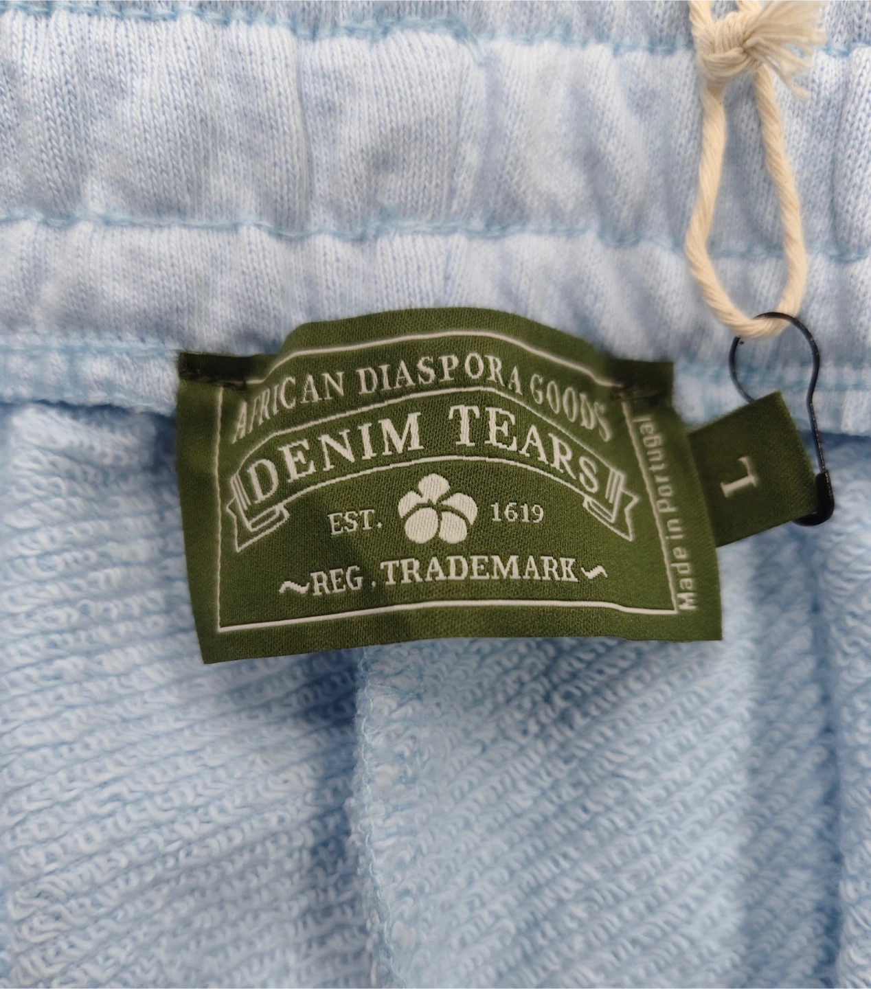Denim Tears Cotton Wreath Sweatpants 'Light Blue' All Sizes - photo 4