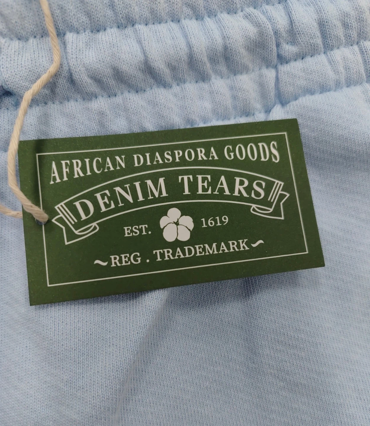 Denim Tears Cotton Wreath Sweatpants 'Light Blue' All Sizes - photo 3