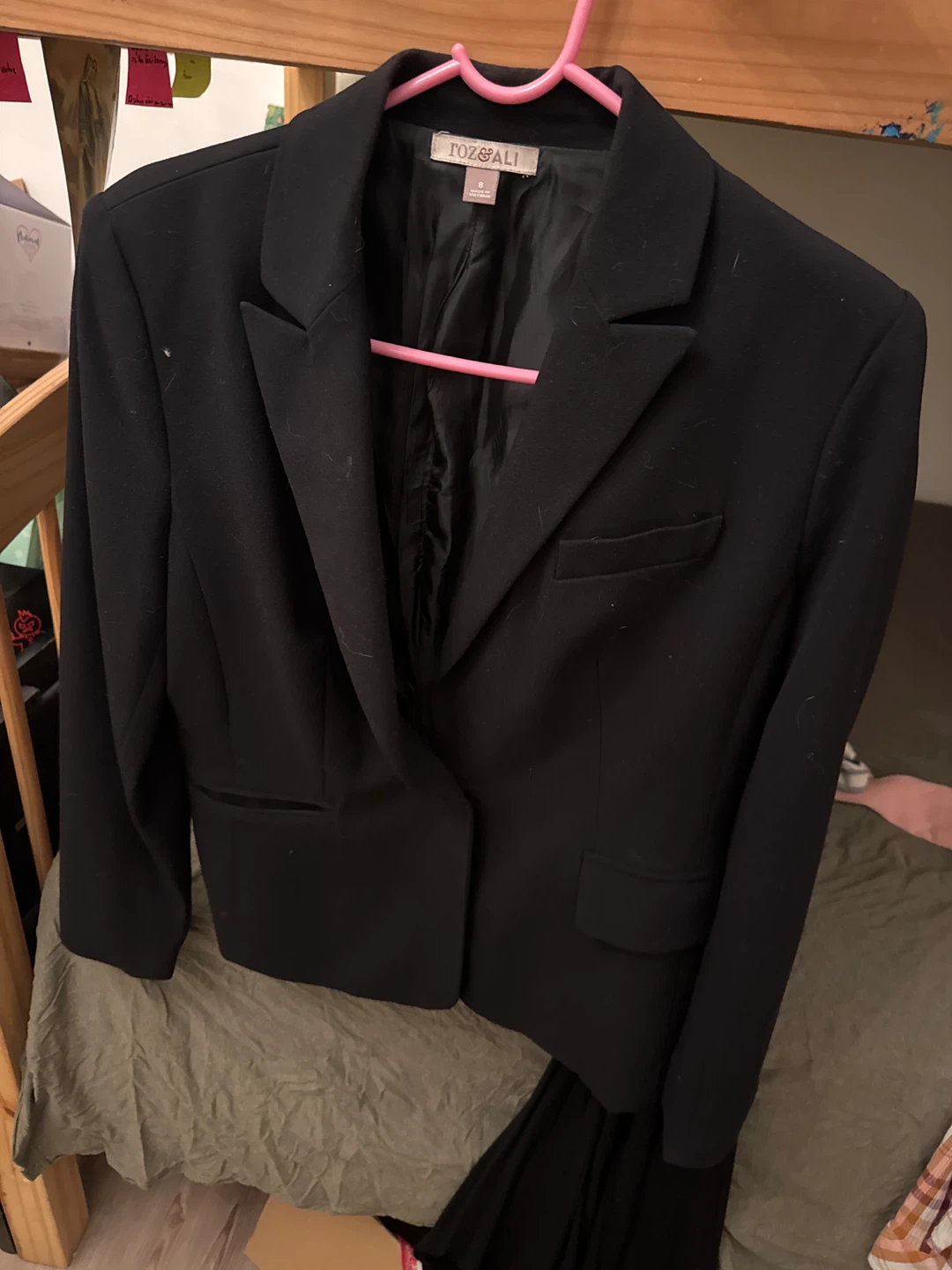 ROZ&ALI Black Blazer Jacket - Size 8