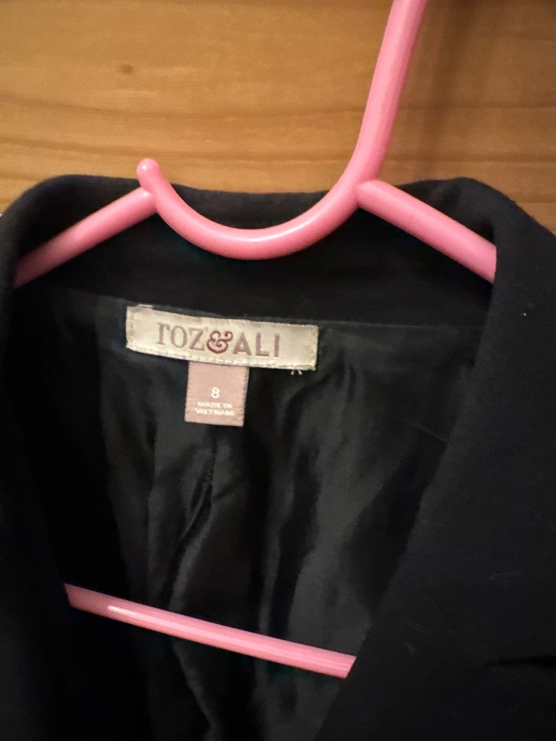 ROZ&ALI Black Blazer Jacket - Size 8 - photo 2