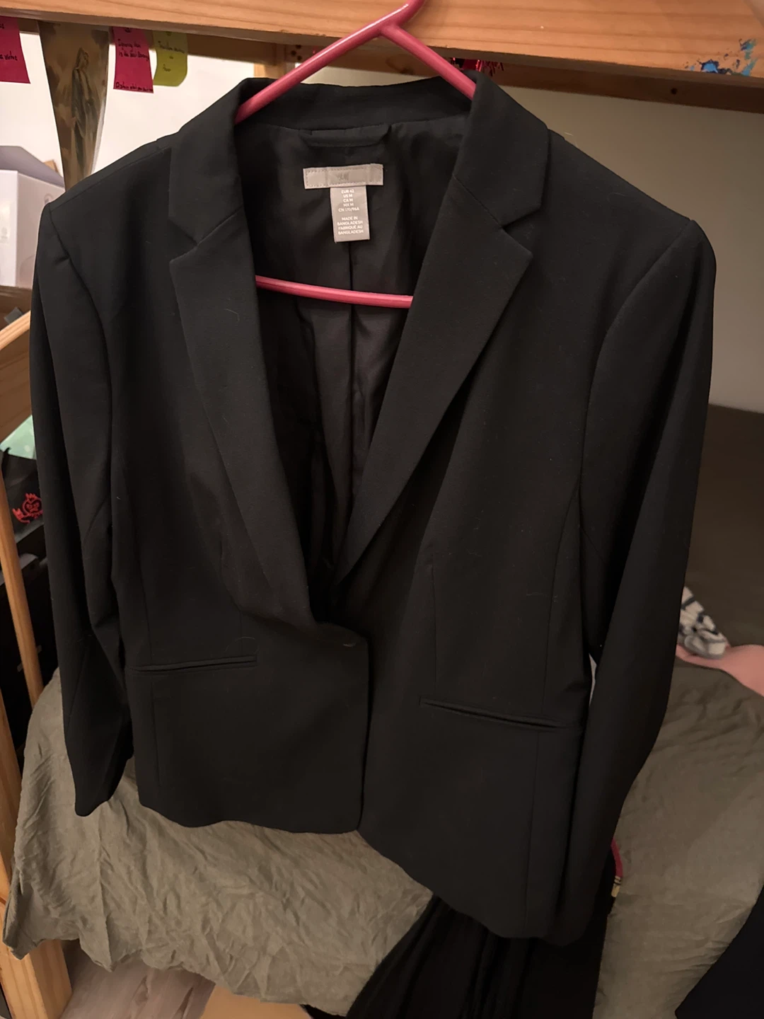 H&M Black Blazer Jacket - US Medium
