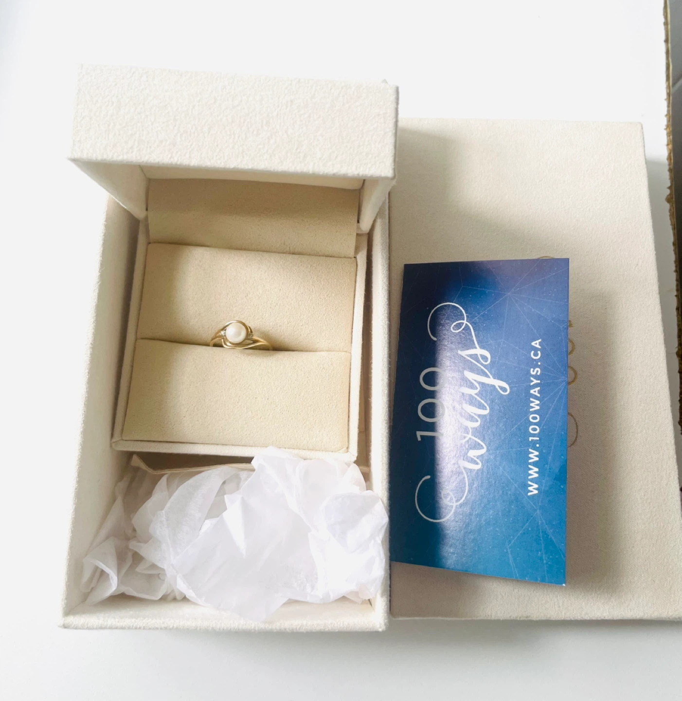 10K Pearl ring with diamond accents ‼️last price ‼️ - photo 3