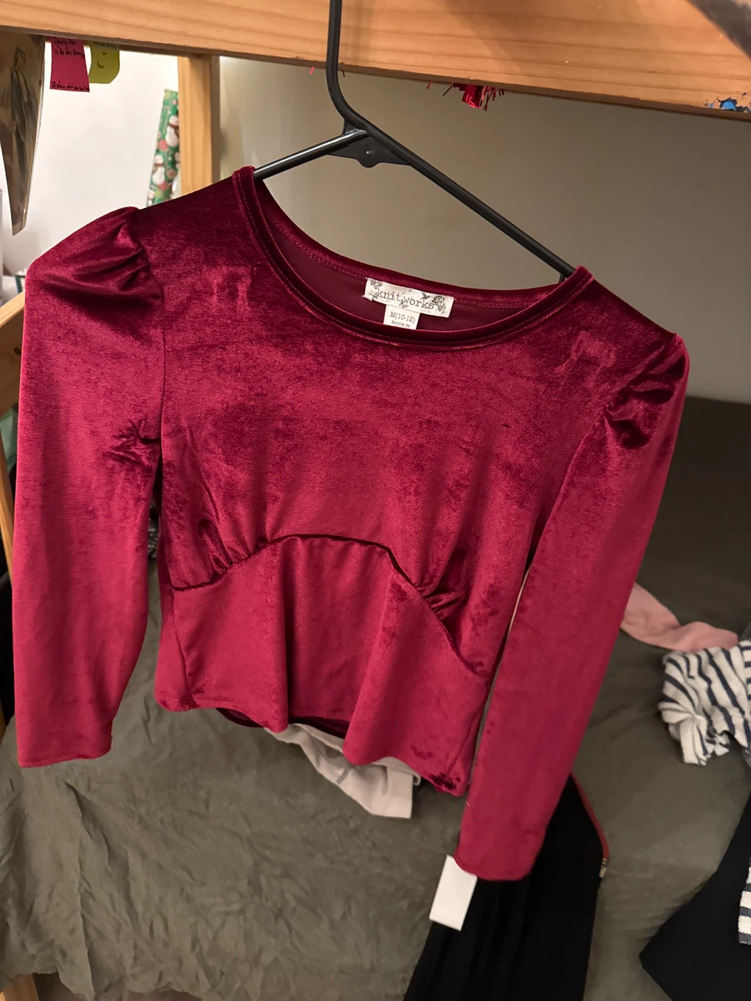 Knitworks Velvet Long Sleeve Top