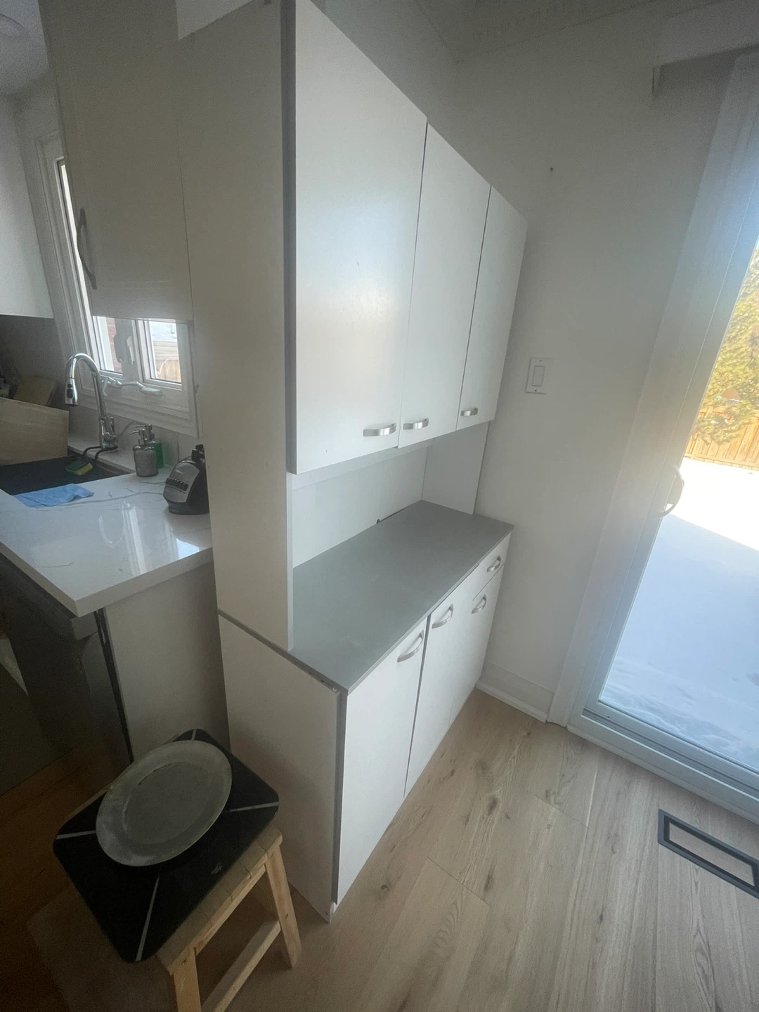 White Kitchen Storage Cabinet Unit - photo 2