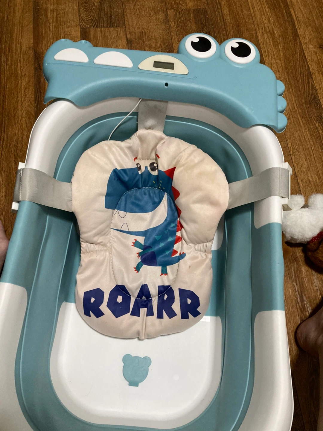 Blue Collapsible Baby Bathtub with Digital Thermometer - photo 2