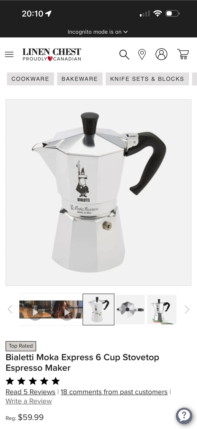 Bialetti Moka Express 3 Cup Espresso Maker - photo 4