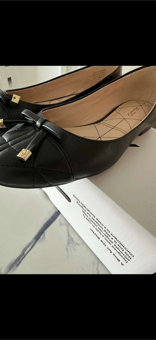 ALDO Cristella Black Ballet Flats - Size 9 - photo 3