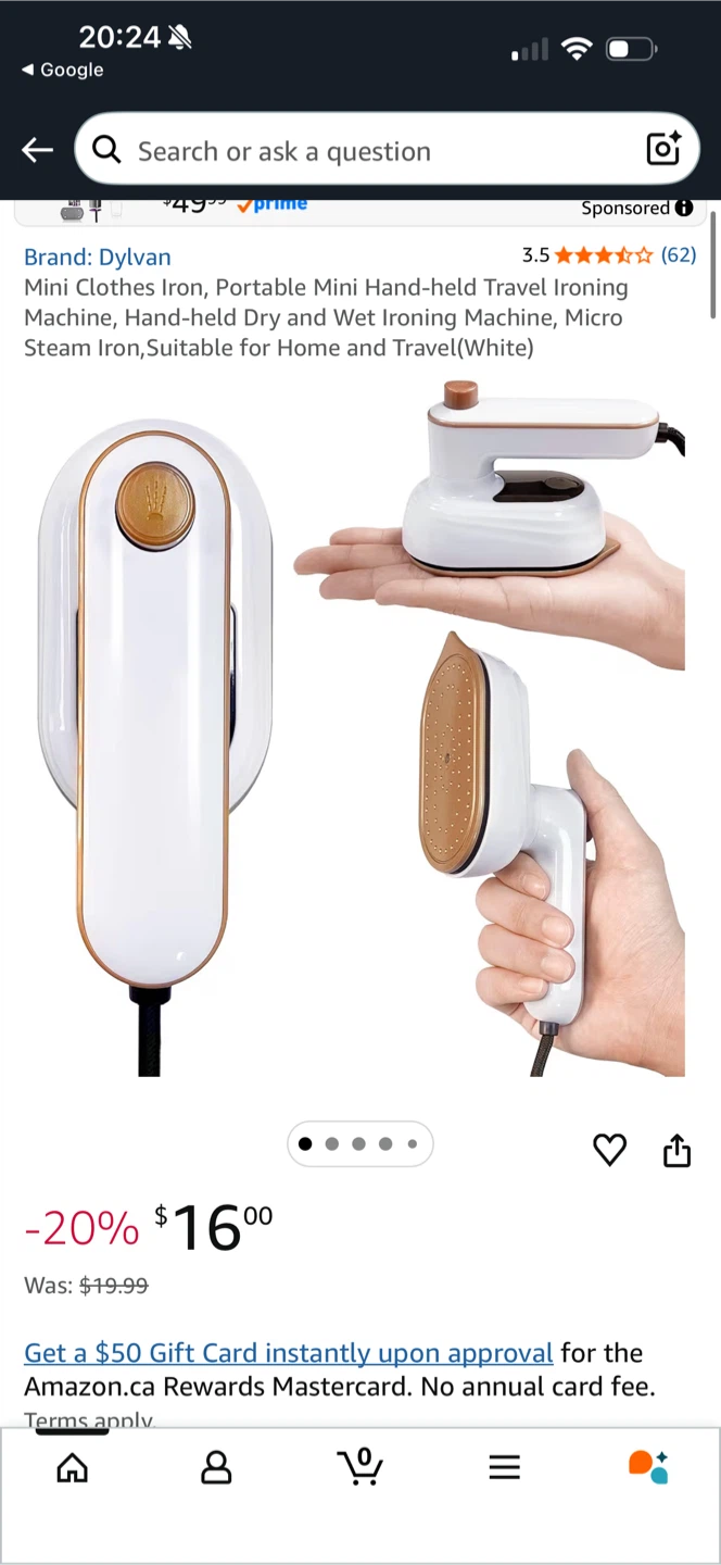 Mini Clothes Iron