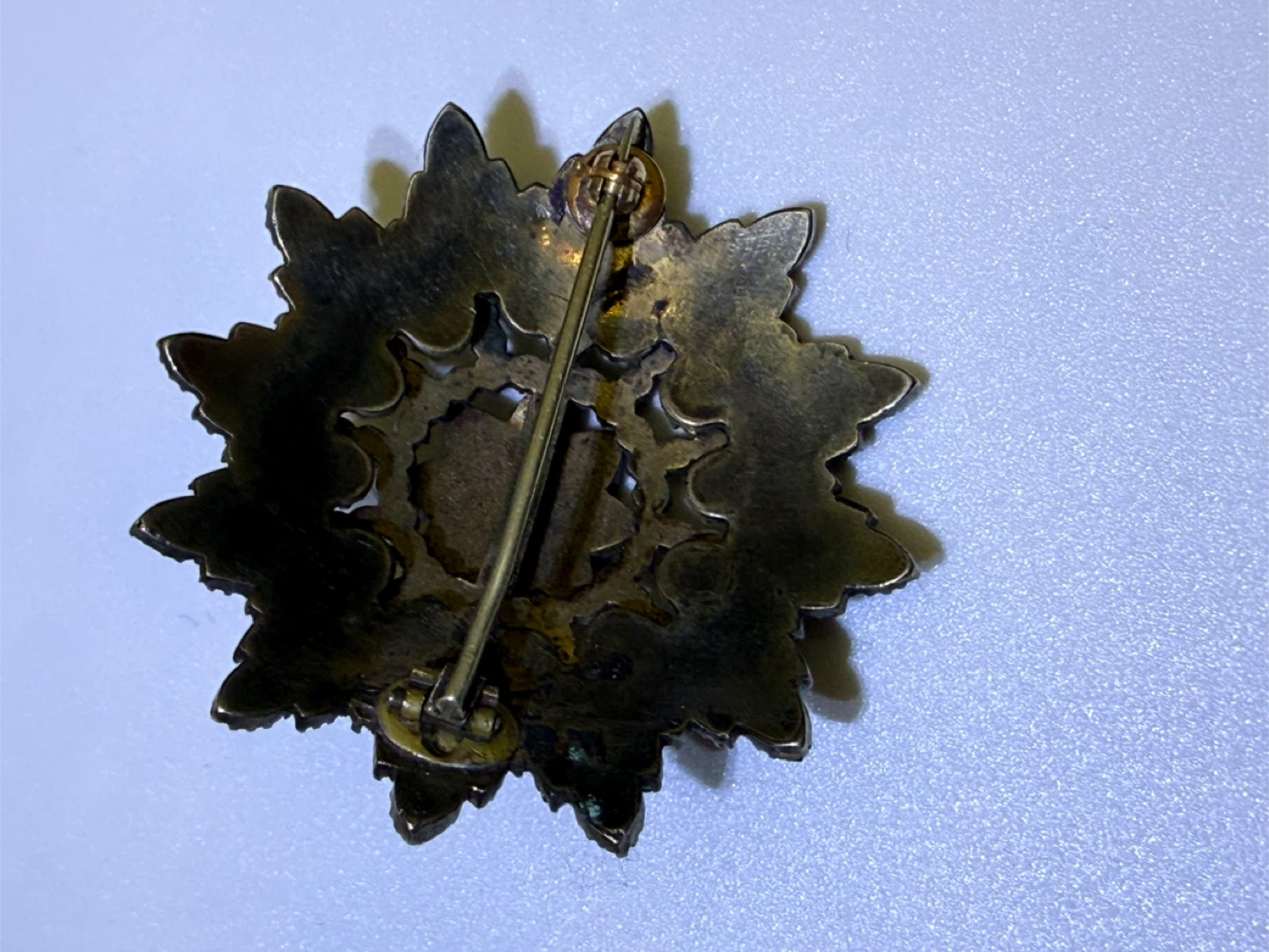 Vintage Starburst Garnet Brooch - photo 5