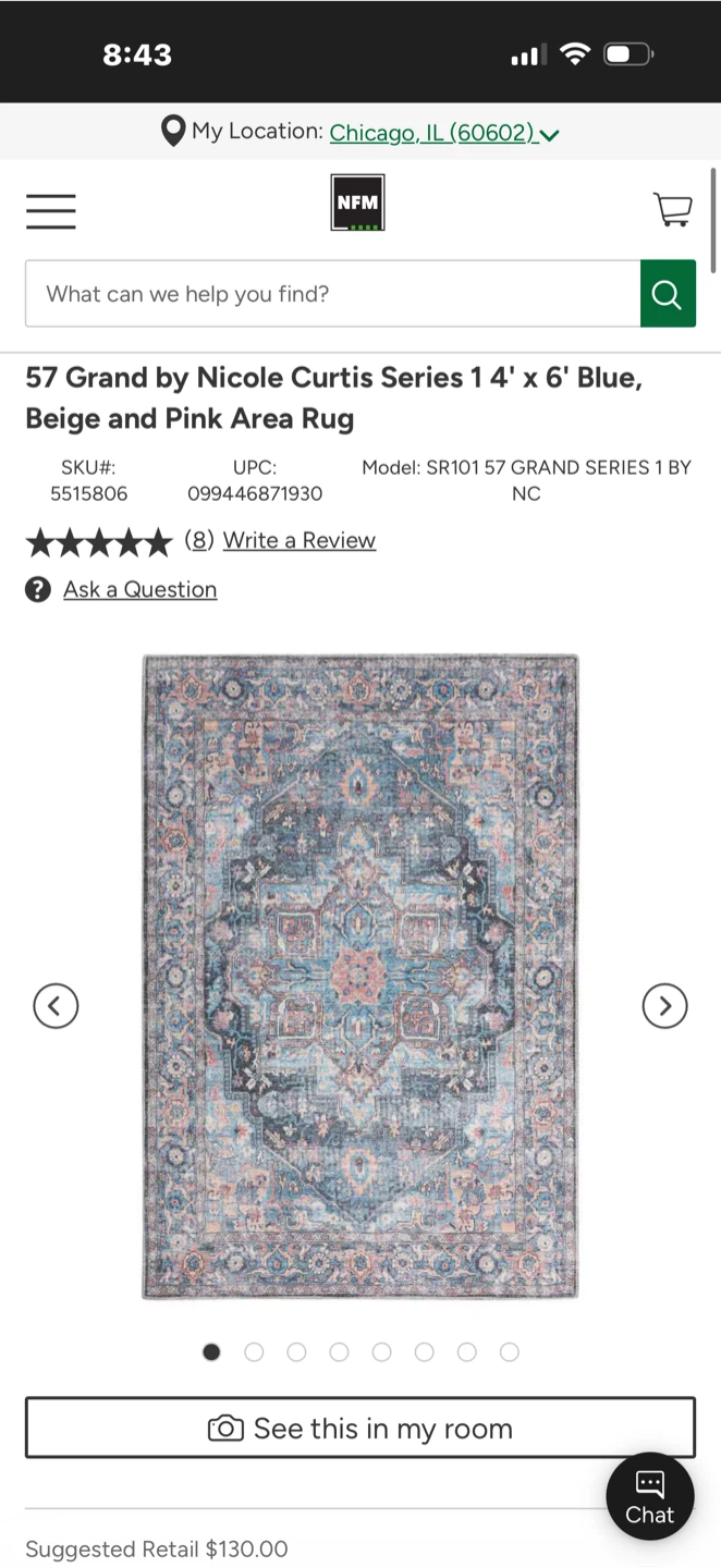 57 Grand by Nicole Curtis Series 1 Area Rug - 4' x 6' - photo 3