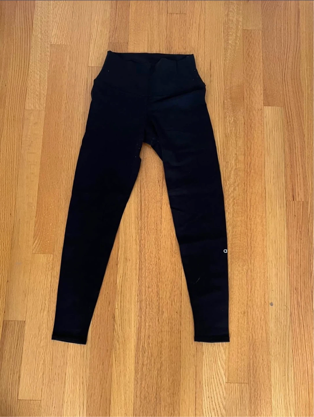 Black Alo Yoga 7/8 High-Waist Airbrush Leggings
