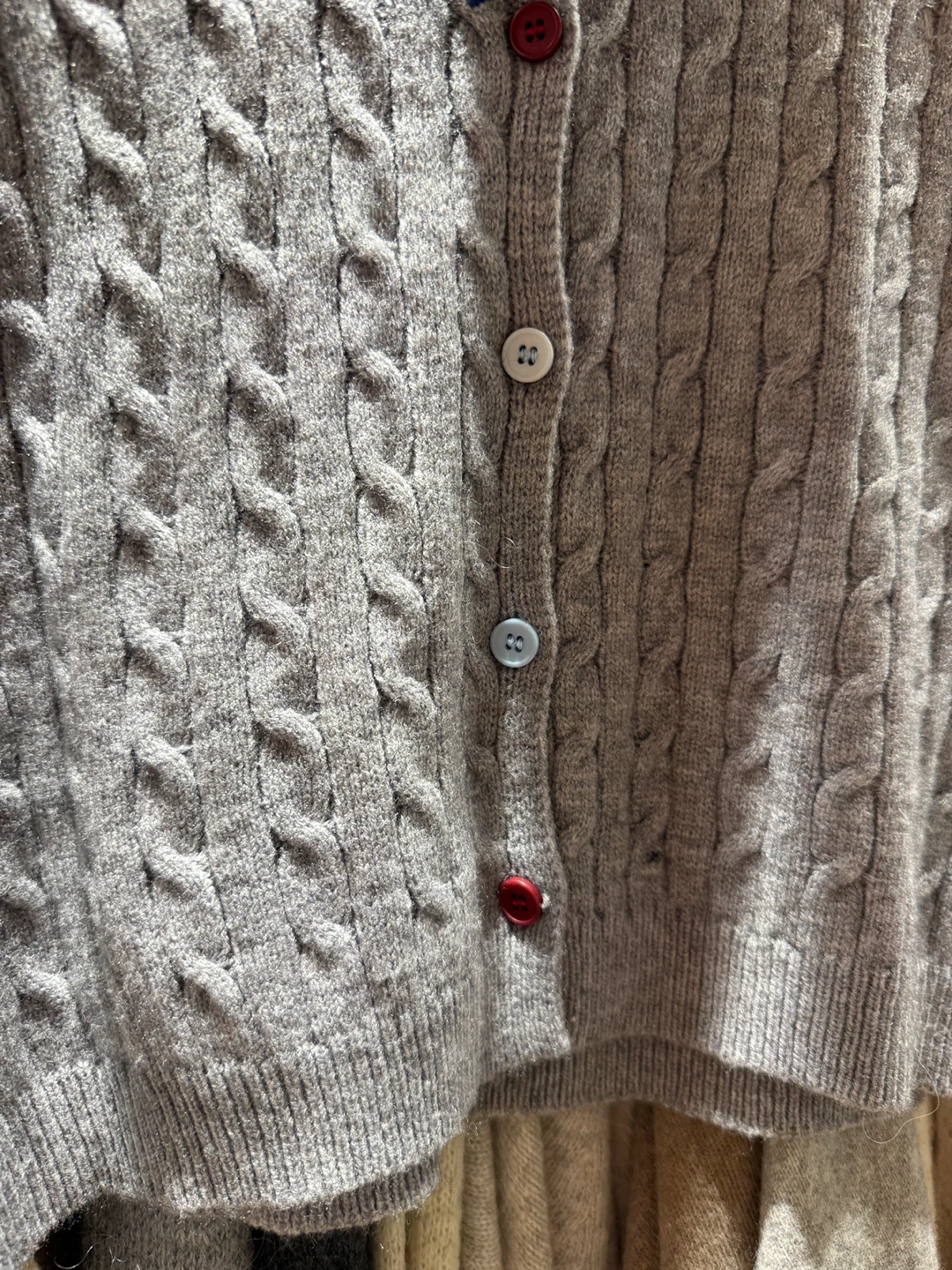 $50 Grey Knit Cardigan with Scarf - photo 2