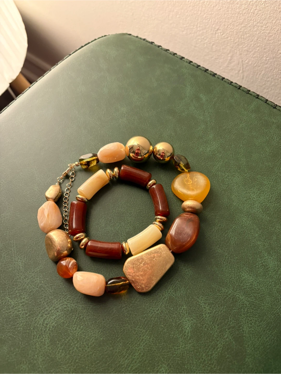 Multicolour Beaded Necklace and Bracelet Set - photo 3