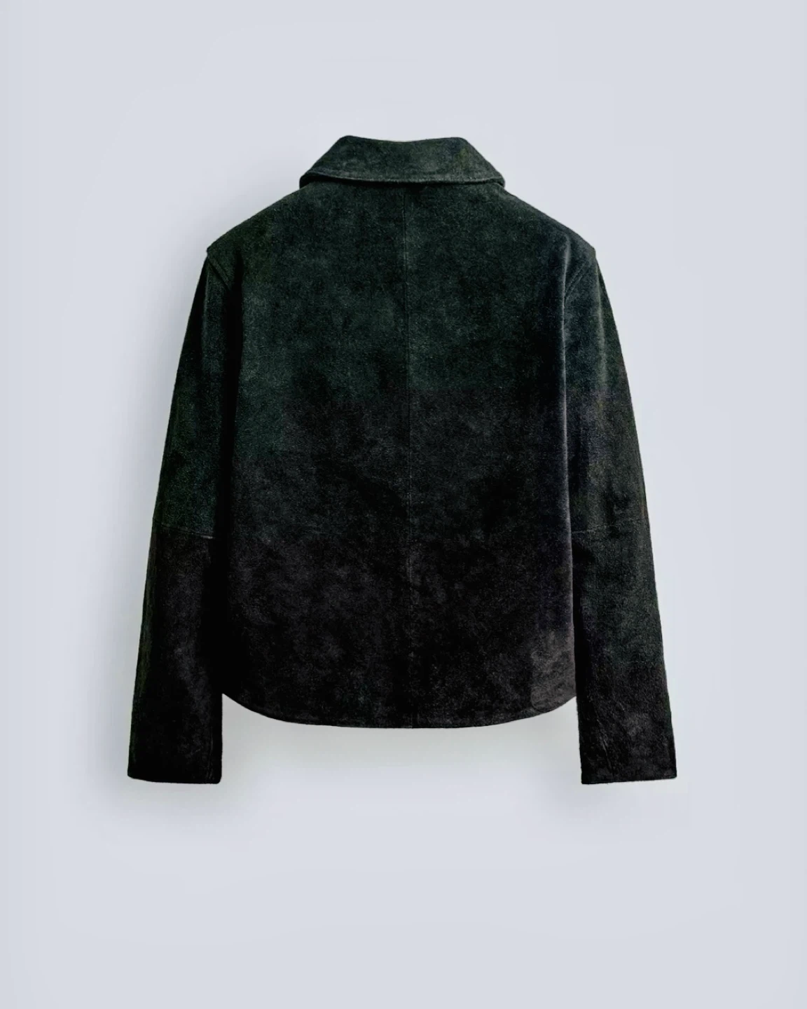 Cropped Trendy Black Suede Jacket Unisex  Very London Feel - photo 3