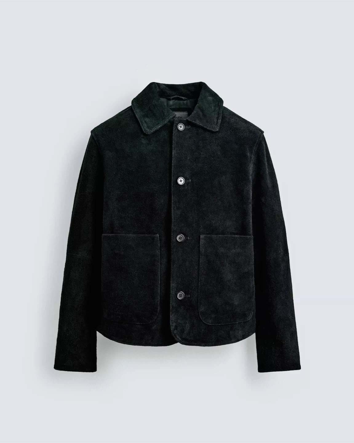 Cropped Trendy Black Suede Jacket Unisex  Very London Feel - photo 2