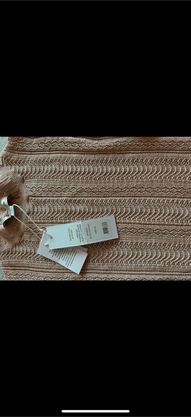 Forever New Rose Gold Knit Top - XS - photo 3