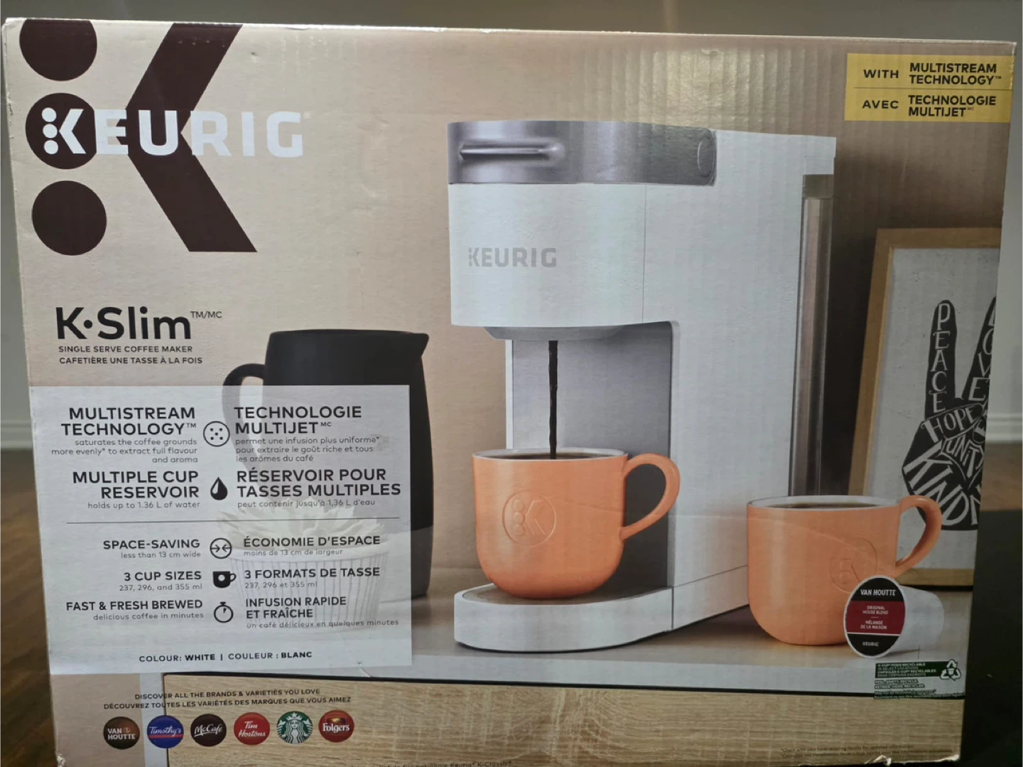 Keurig K-Slim Single Serve Coffee Maker - White