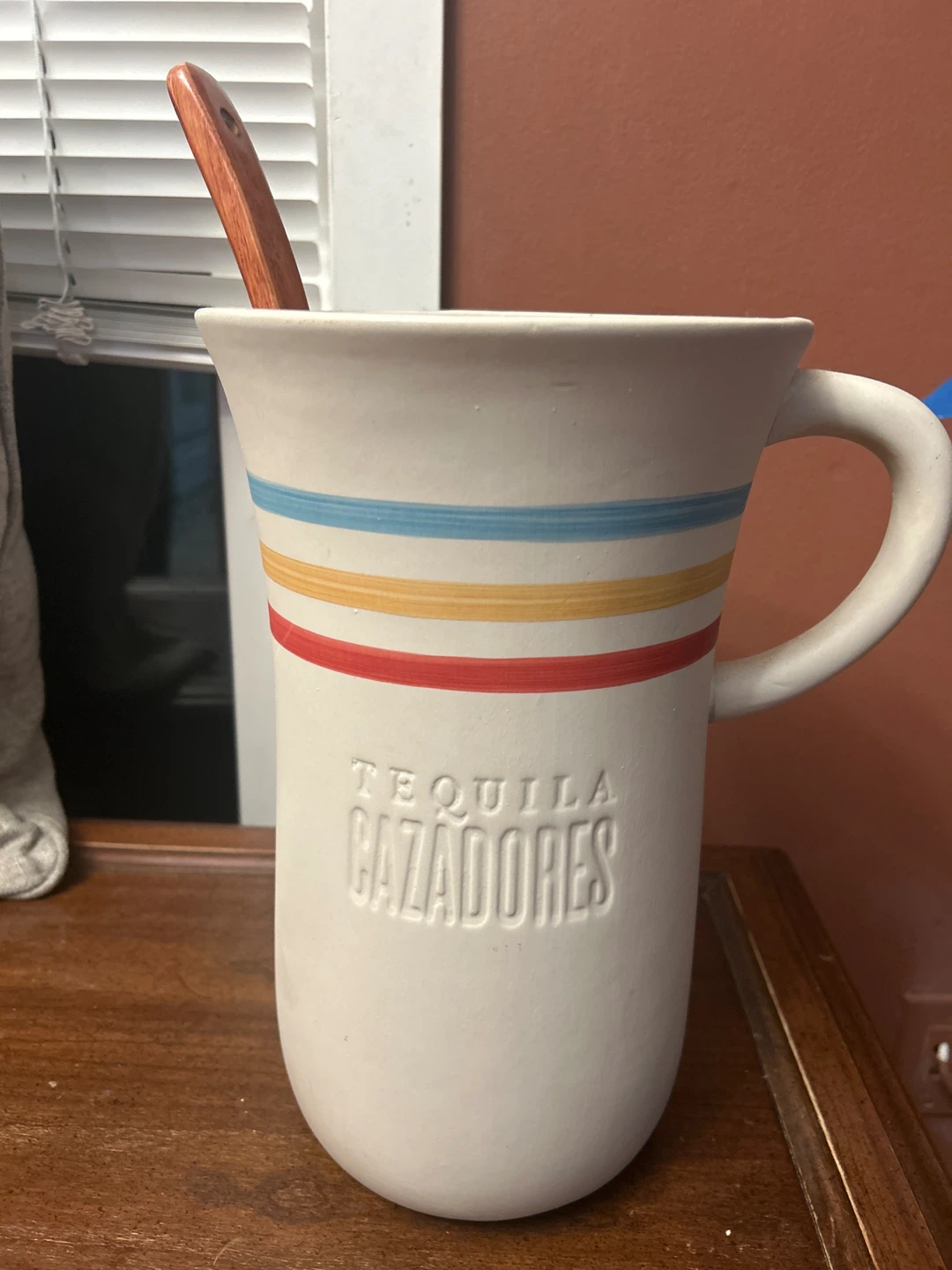 Cazadores Tequila Mug with Wooden Stirrer