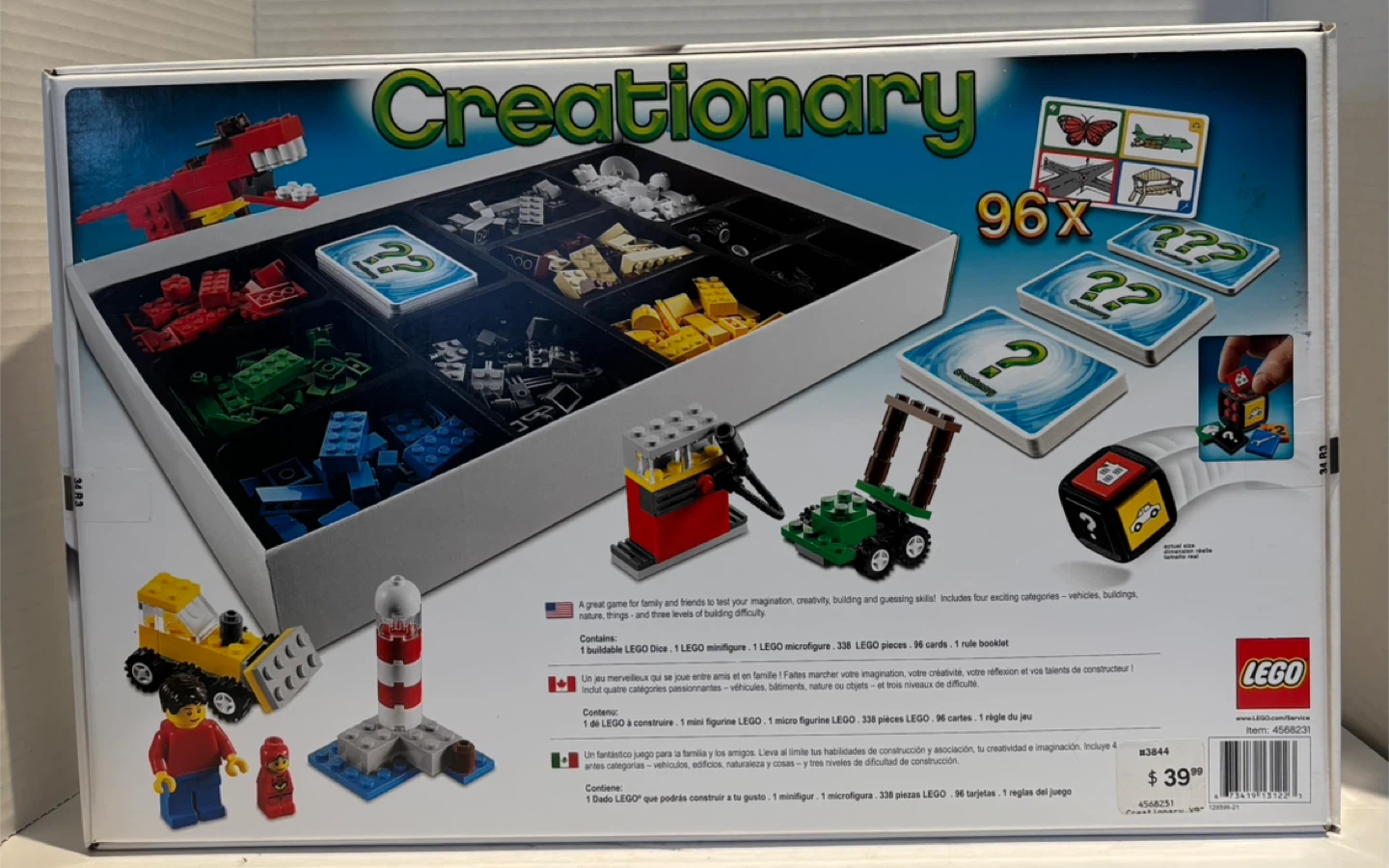 Lego Creationary Game 3844 Retired * Discontinued New - photo 3