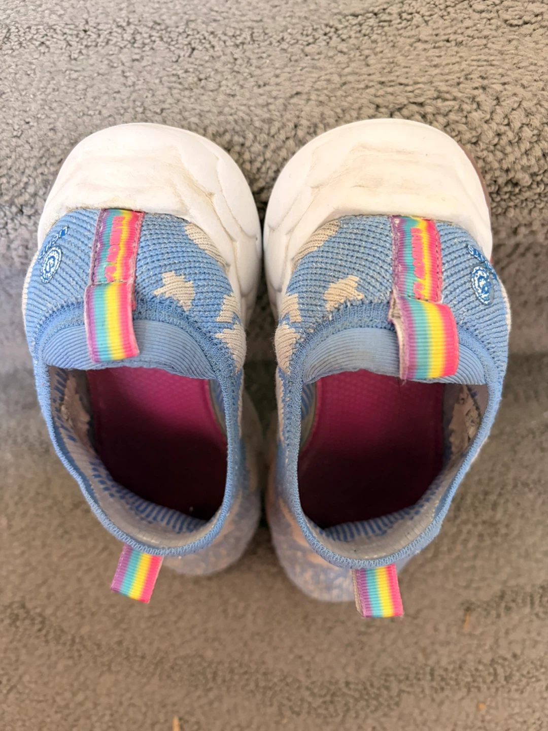 Skechers Kids Light Blue Cloud Print Slip-On Sneakers - photo 3