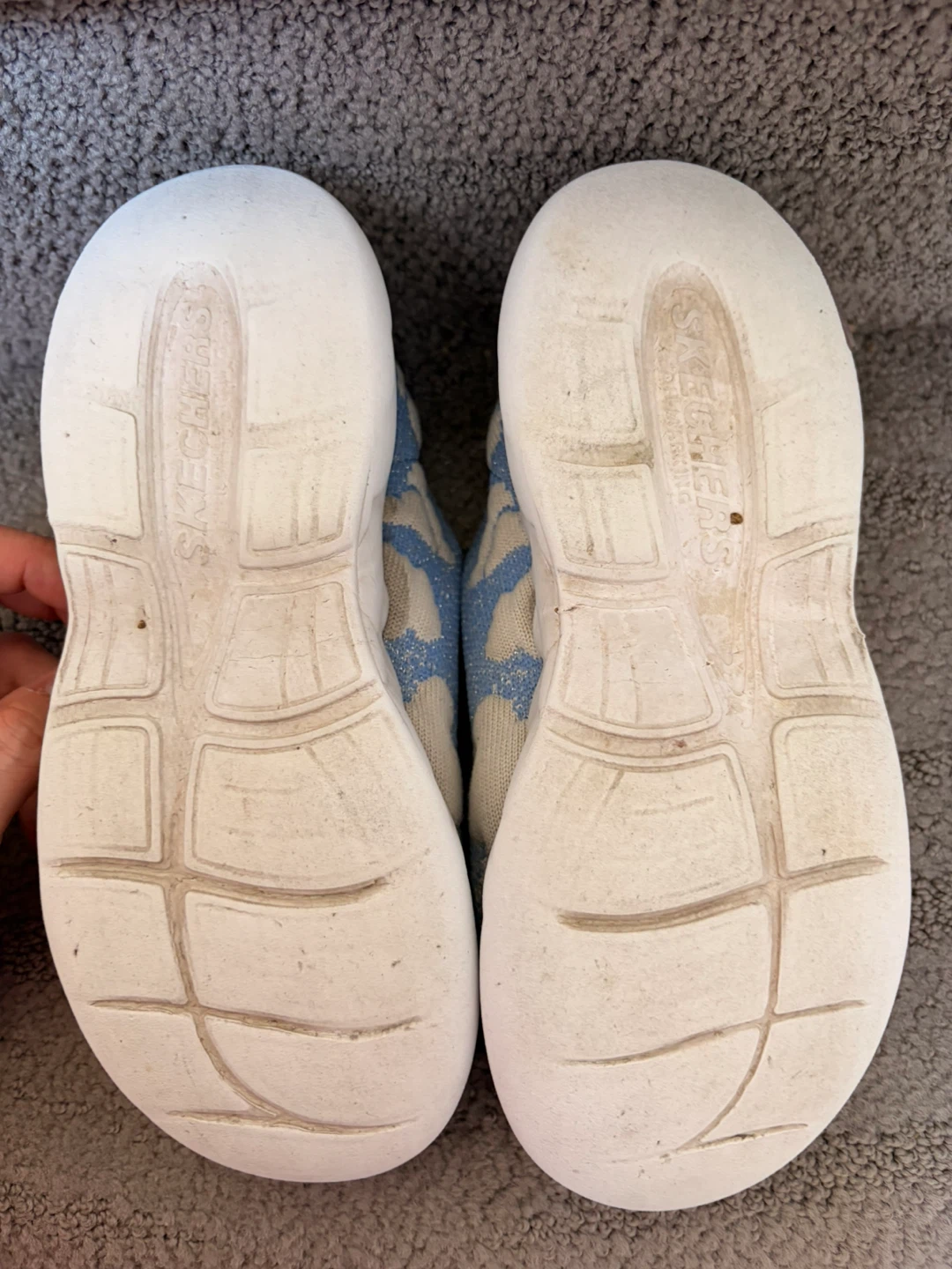 Skechers Kids Light Blue Cloud Print Slip-On Sneakers - photo 4