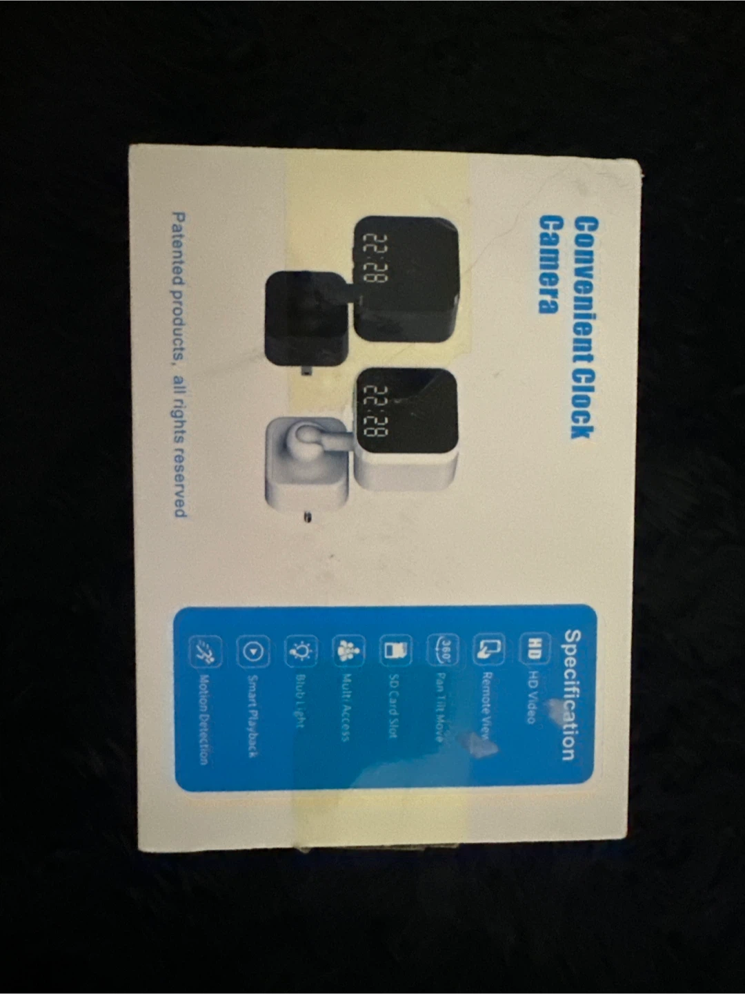 Convenient Clock Camera-New in box