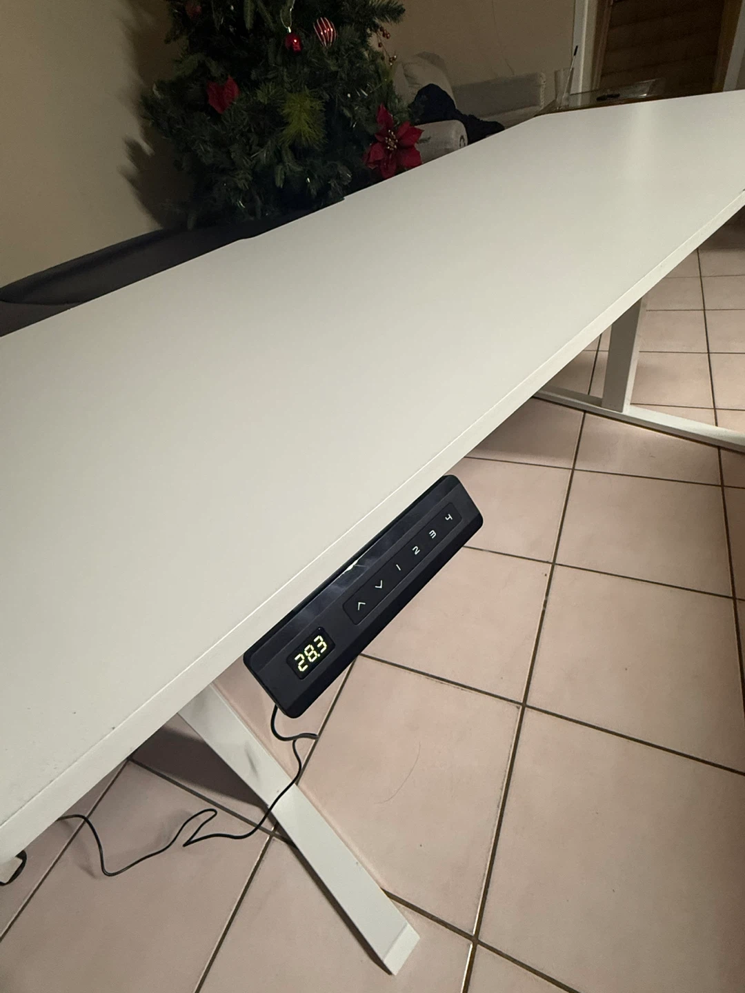 55" L-Shaped Electric Desk