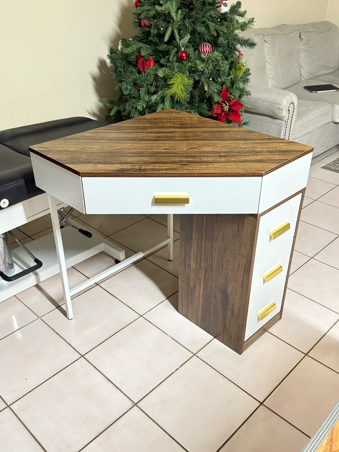 Corner Desk with 3 Drawers