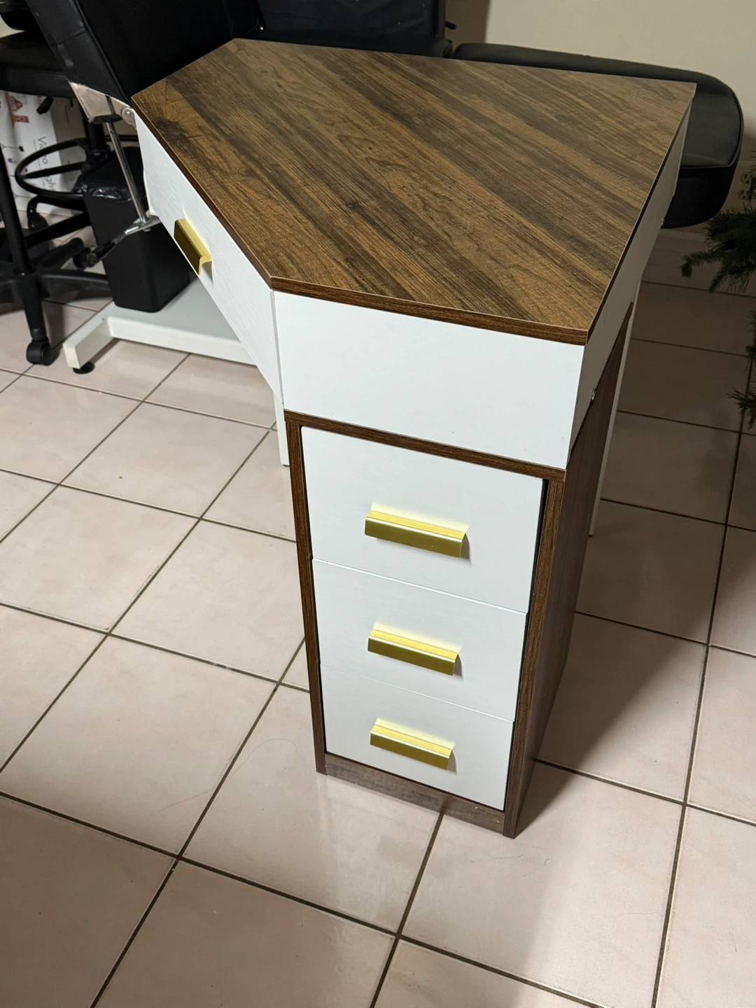 Corner Desk with 3 Drawers - photo 3