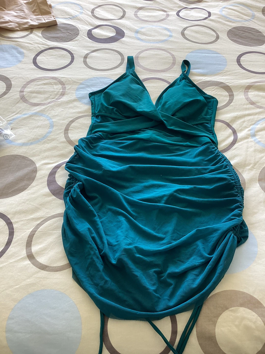 Women's Tummy Control Swimsuit with Adjustable Drawstring - photo 2