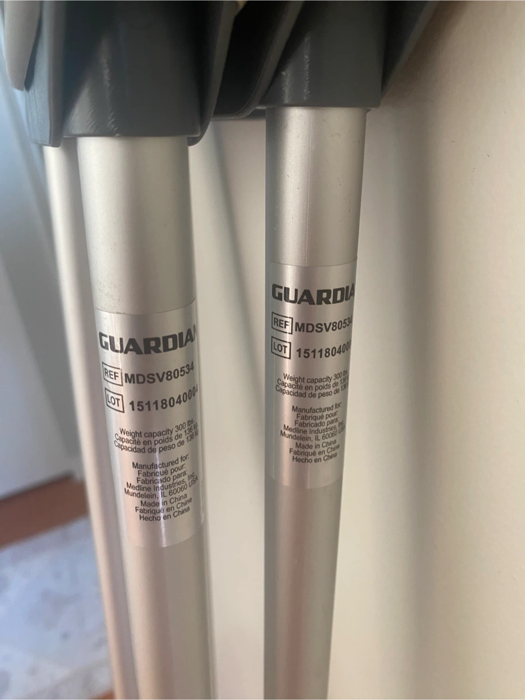 Like-New  Adjustable Aluminum Crutches - photo 2