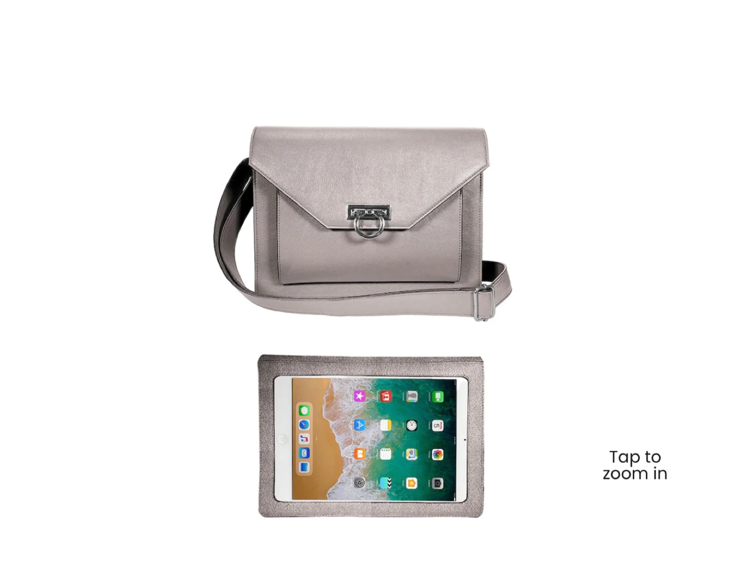 Silver Tablet Clutch Bag silver 🏆