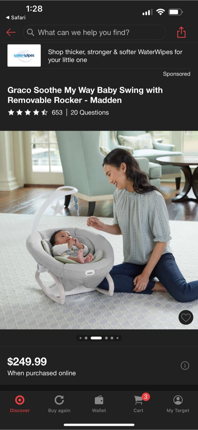 Graco Soothe My Way Baby Swing with Removable Rocker - photo 2