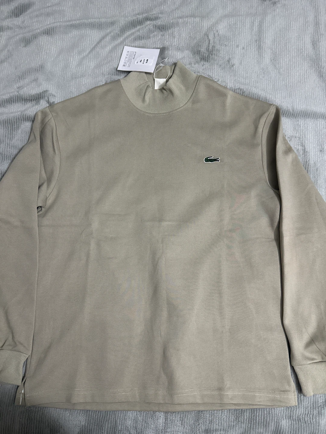 Lacoste Long Sleeve Mock Neck T-Shirt