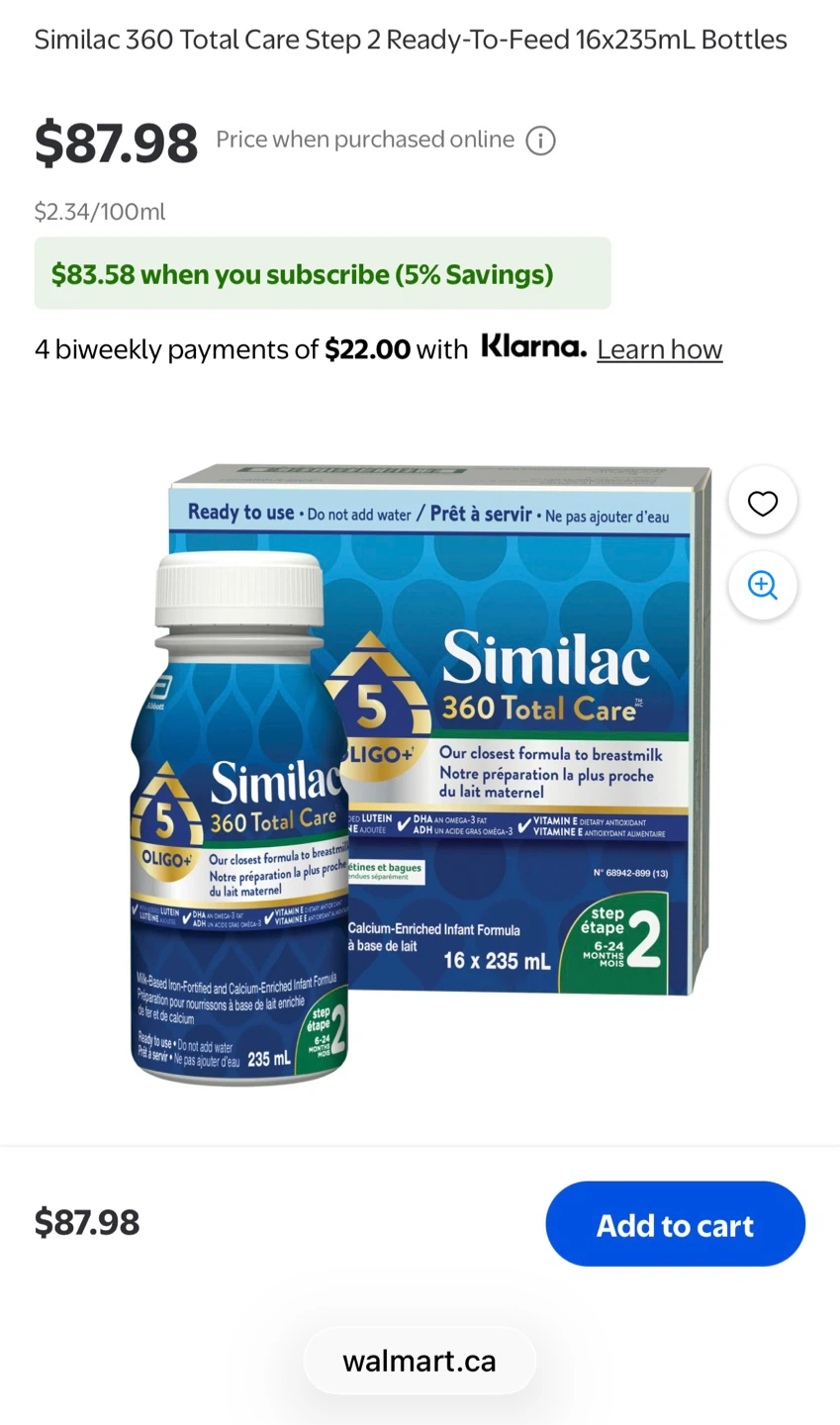 Similac 360 Total Care Step 2 Ready-To-Feed Formula 16 x 235mL - photo 2