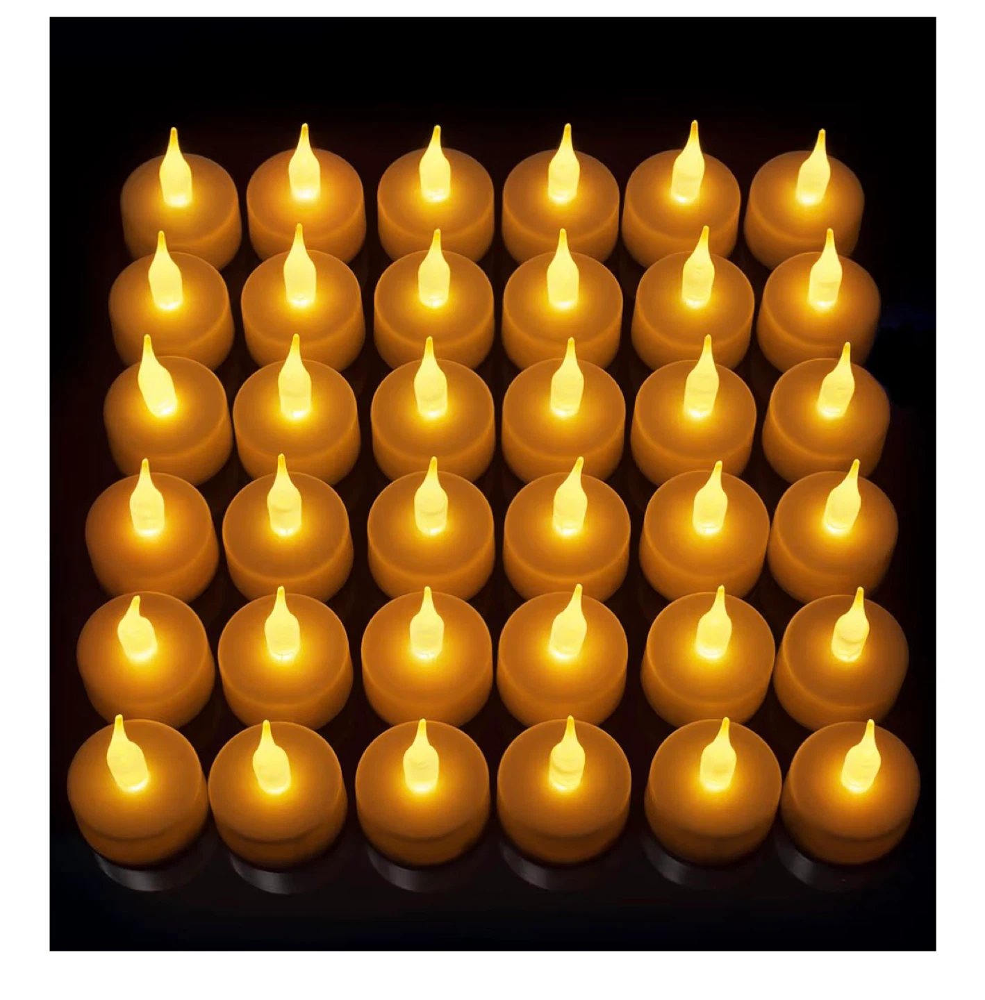 LED Flameless Tealight Candles (Pack of 24)