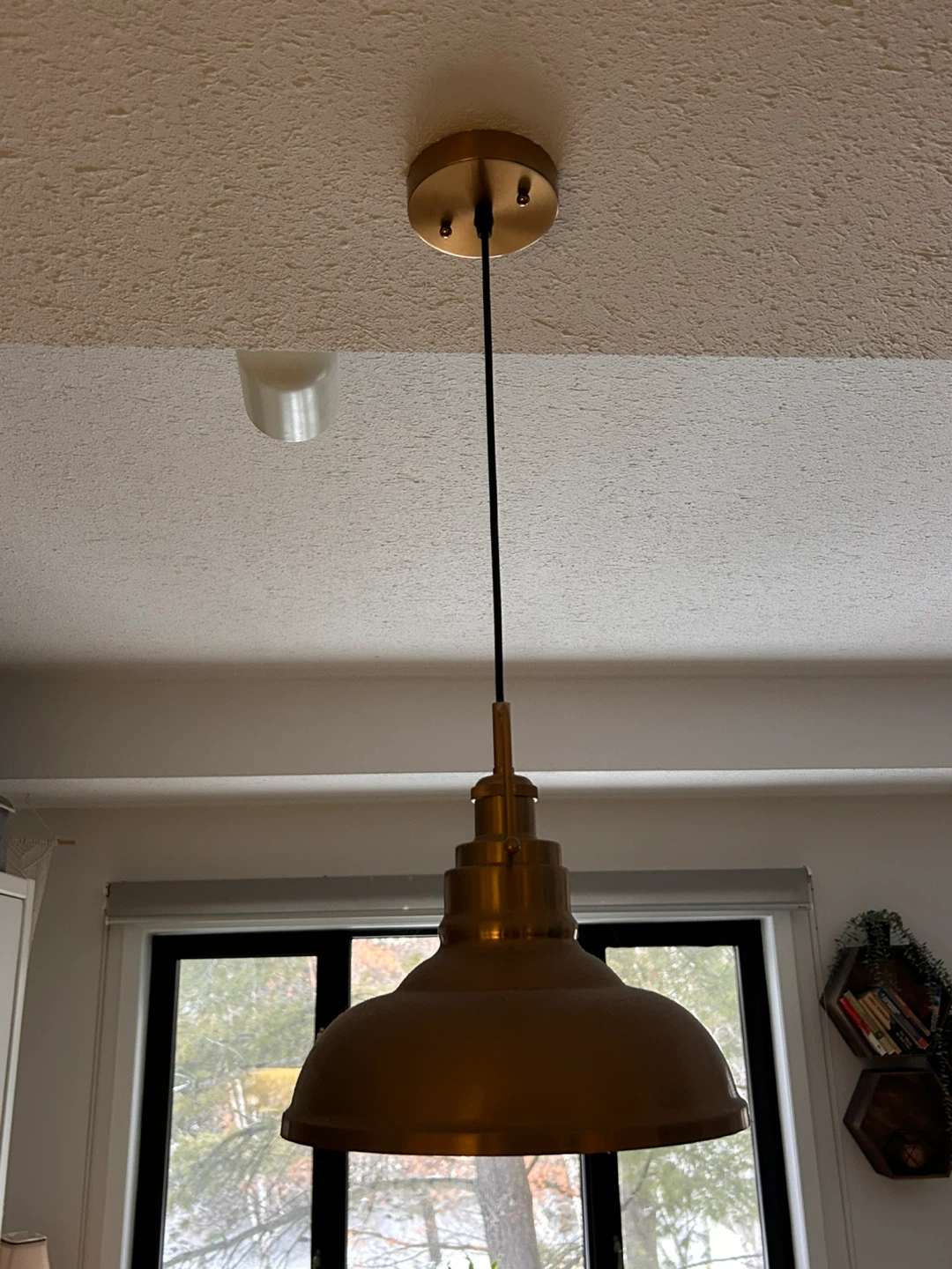 Gold Metal Pendant Light Fixture - photo 3