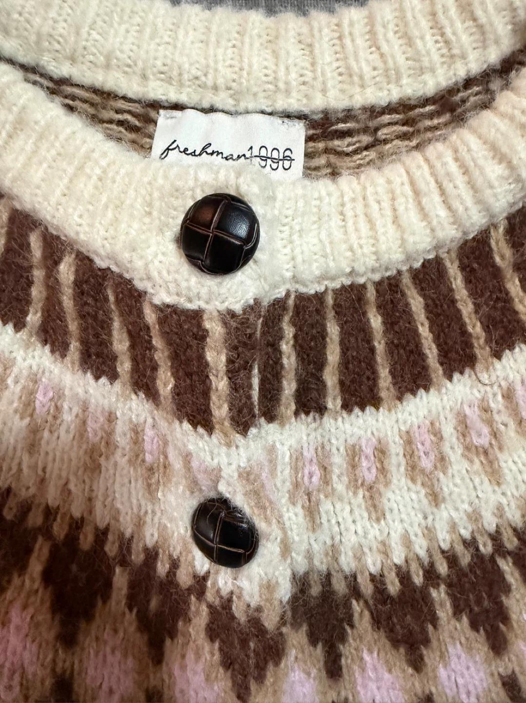 Freshman 1996 Fair Isle Cardigan - photo 3