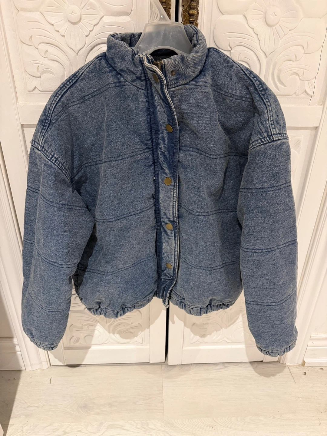 Highway Jeans Denim Puffer Jacket - Size M