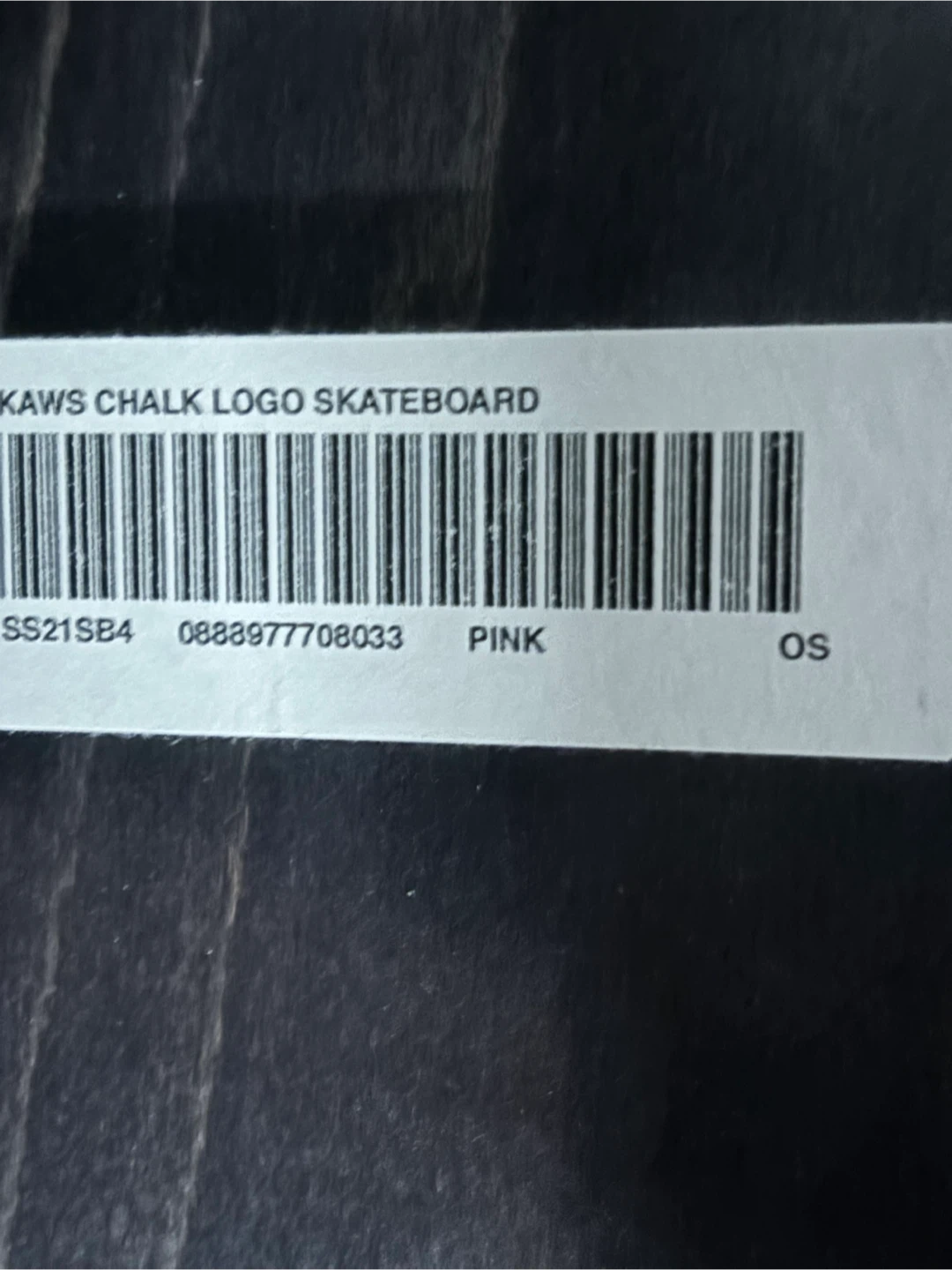 Supreme KAWS Chalk Logo Skateboard Deck Pink - photo 3