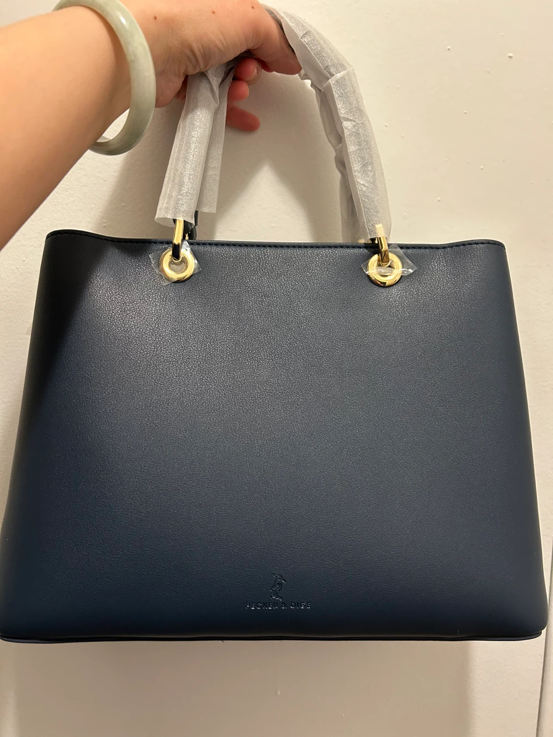 Navy Blue Satchel - 2-Way Wear (Handheld & Crossbody) - photo 2