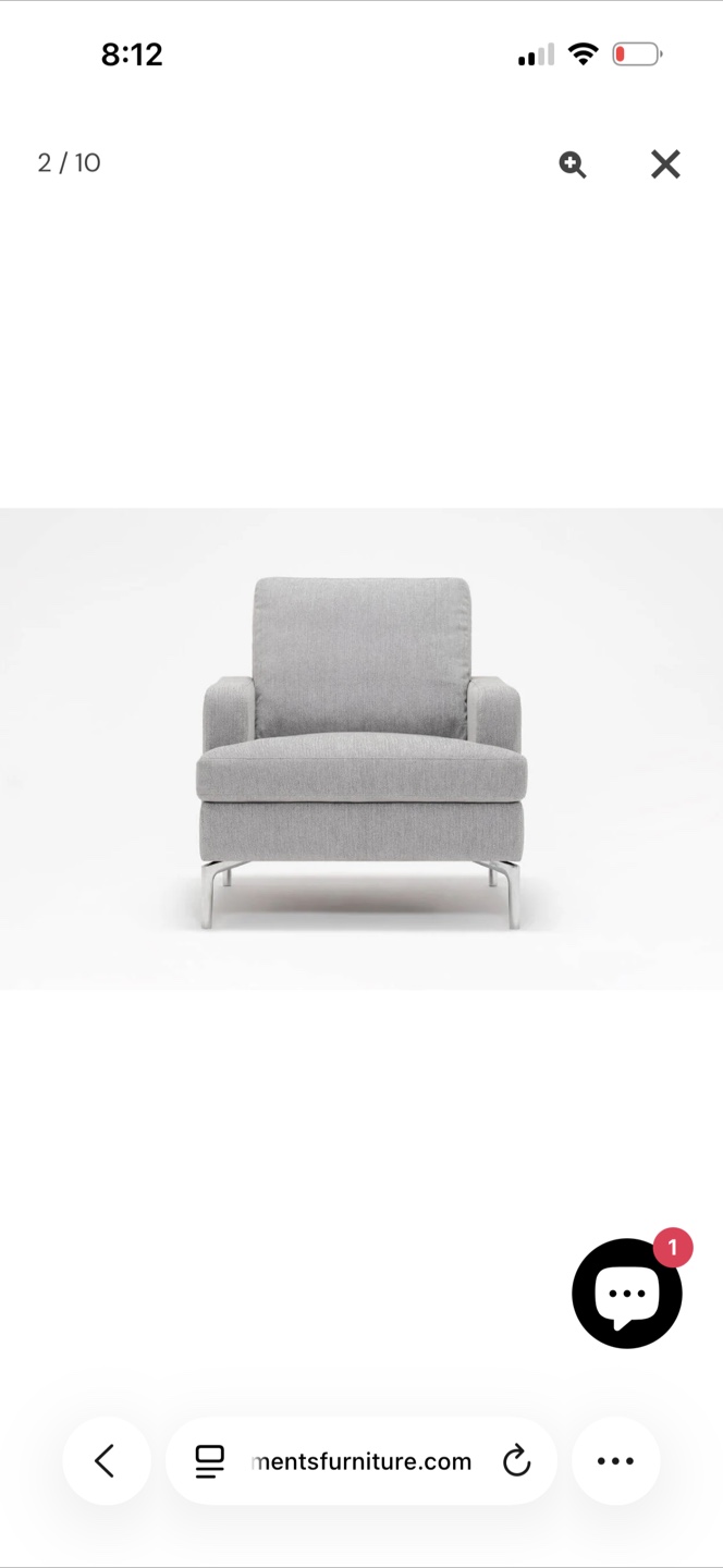 FIVE ELEMENTS Eve Chair - Grey Accent Chair - photo 3