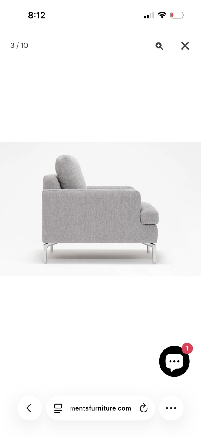 FIVE ELEMENTS Eve Chair - Grey Accent Chair - photo 4