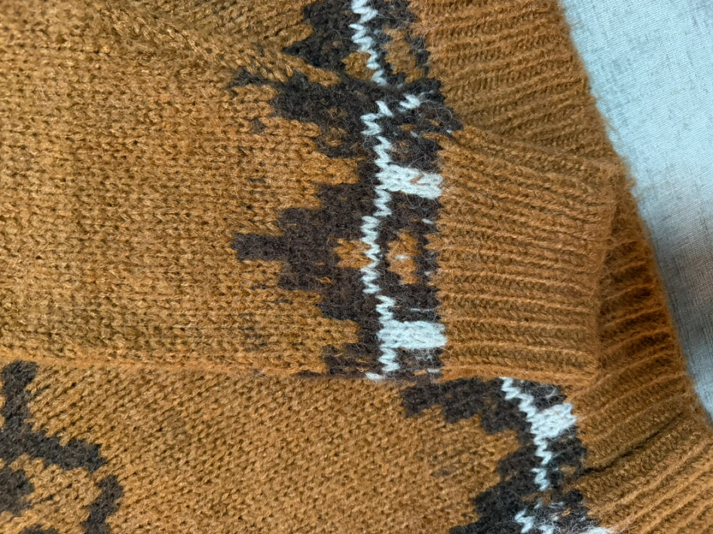 Brown Fair Isle Knit Sweater - photo 3