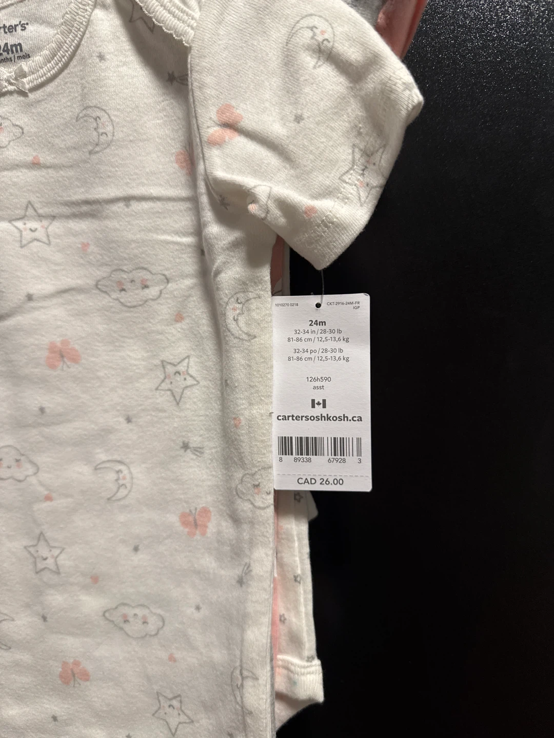 Carter's Baby Girls 24m Bodysuits 5-Pack - photo 3