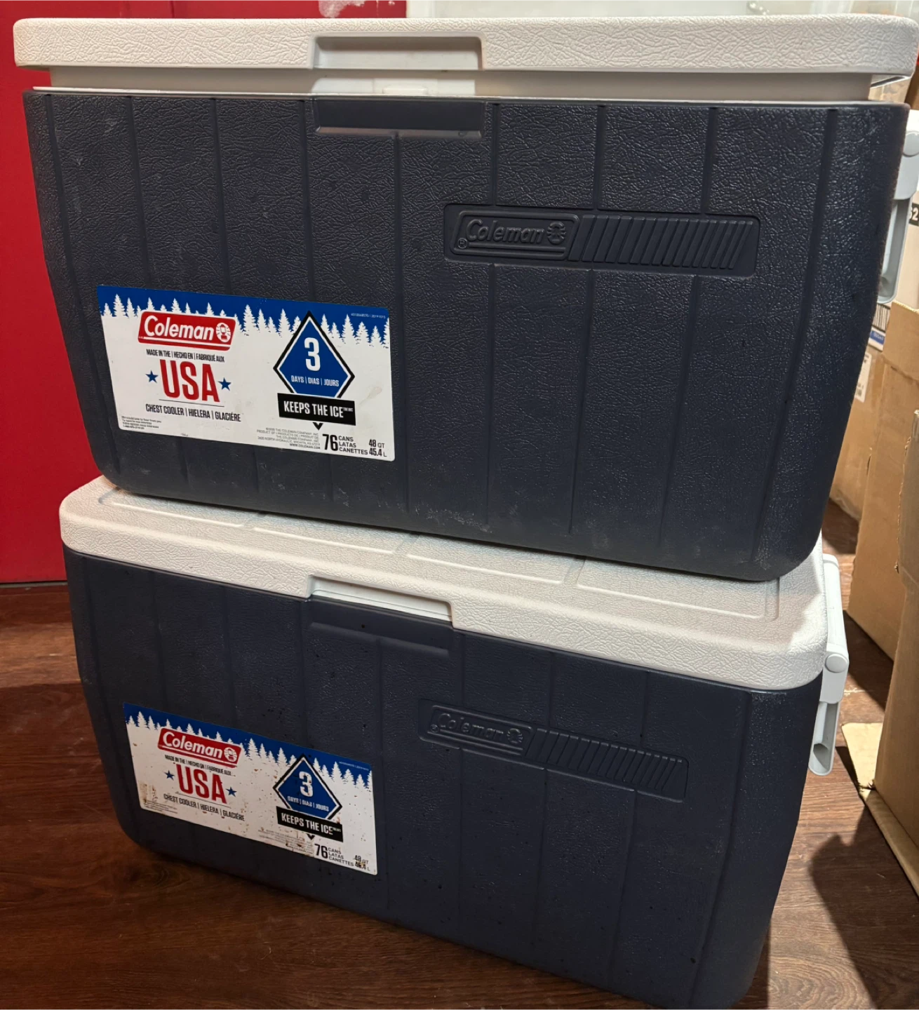 45.4L Coleman Chest Cooler 2 for 40$ - photo 3
