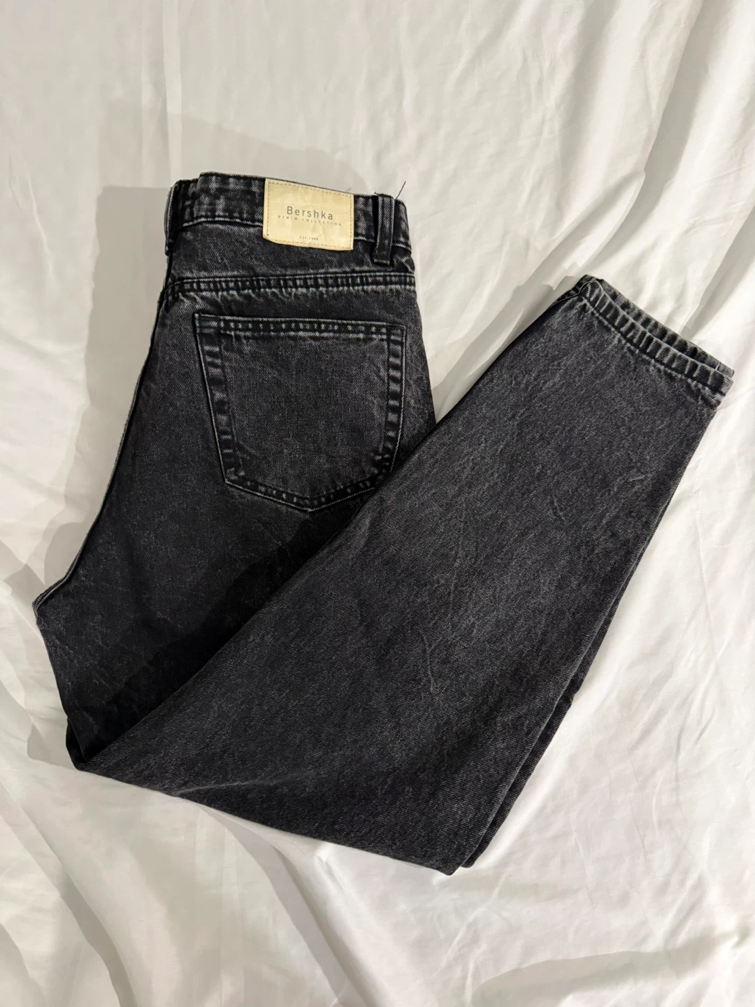 Bershka Mom Jeans - Black Wash - photo 4