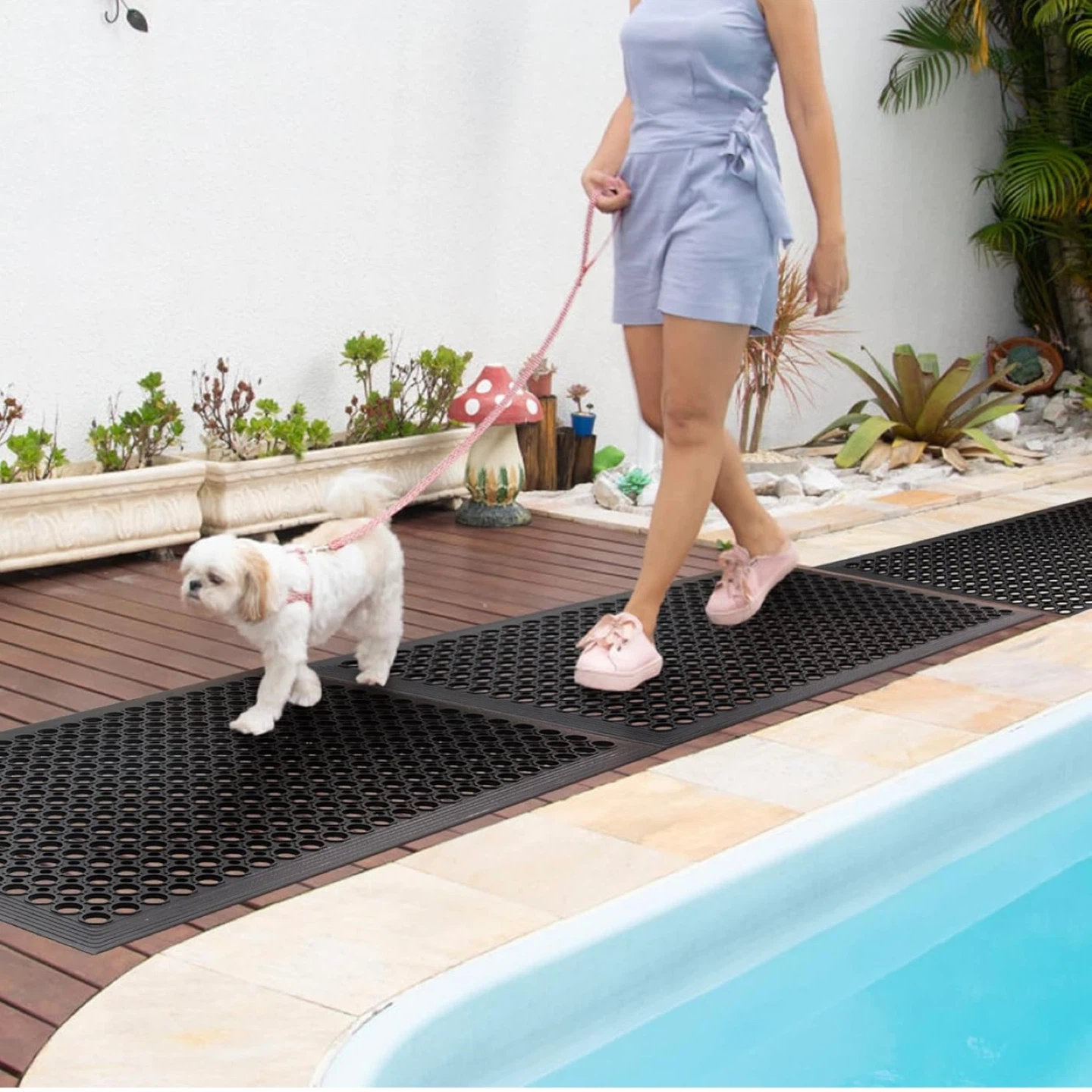 Rubber Floor Mats Commercial Restaurant Kitchen Anti Fatigue Dra - photo 4
